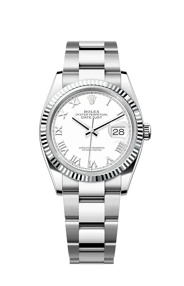 Datejust 36 white online gold