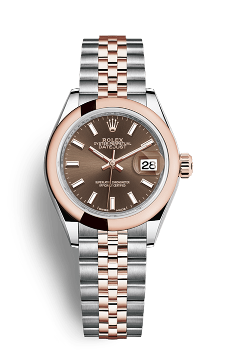 rolex datejust 28 rose gold