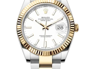 Rolex Datejust 41 Steel & Yellow Gold 126333 White Index Oyster Chronologie